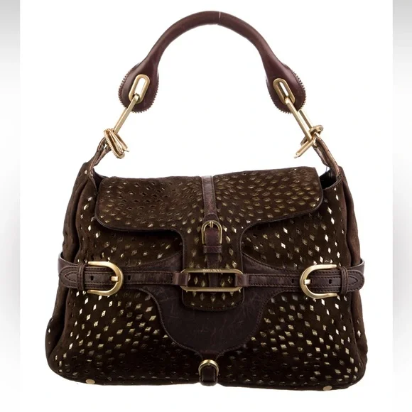 Jimmy Choo Bags Jimmy Choo Brown Tulita Suede Shoulder Bag